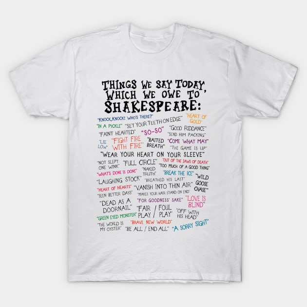 Shakespeare T-Shirt by Buy Custom Things